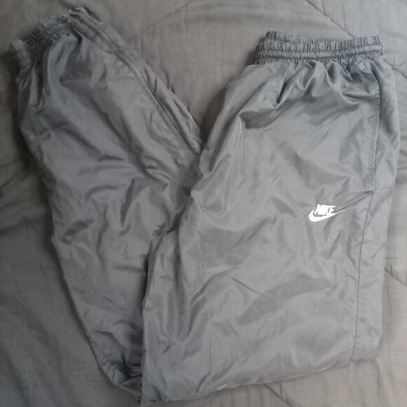 Vintage 90s Nike Lined Wind Pants Joggers Trainers - Picture 1 of 9